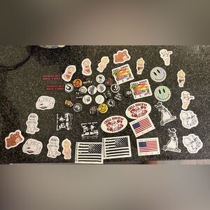 Brandy Melville stickers and pins